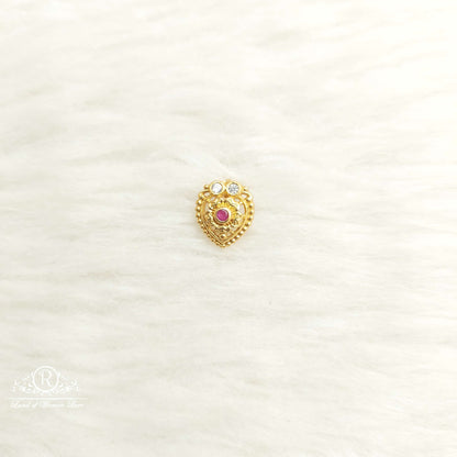 nose pin silver nose pins-sa508-9 92.5 silver ramala jewelry / ramala collections