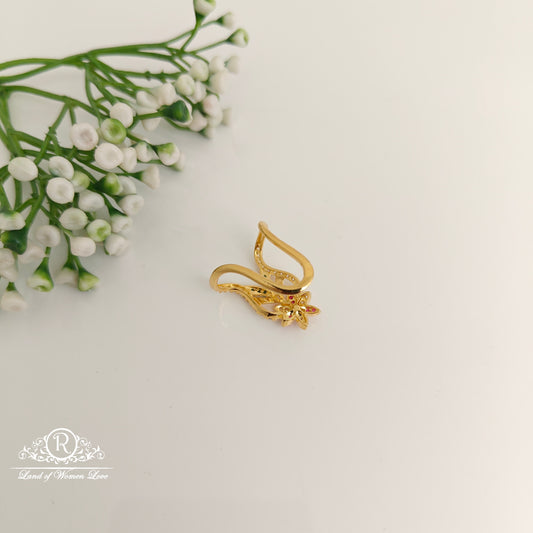 92.5 silver simple and Cute CZ- stones Vanki Ring - RCDS405