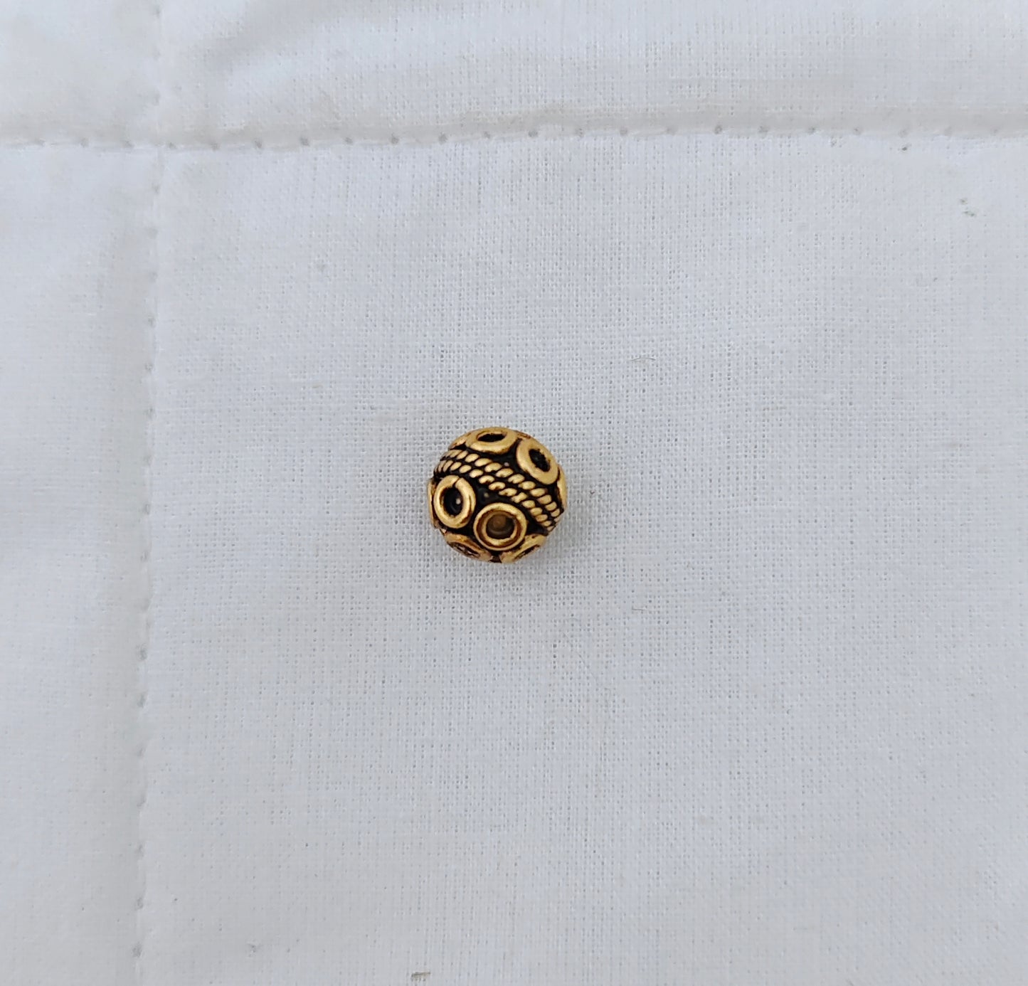 Silver gold polish gold balls-RCV189