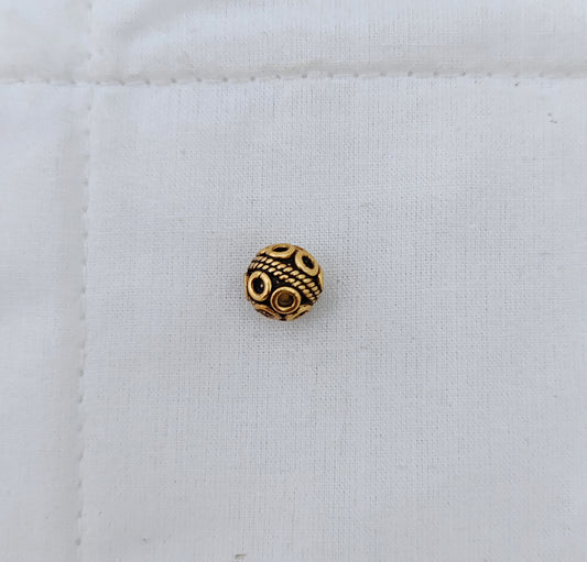 Silver gold polish gold balls-RCV189