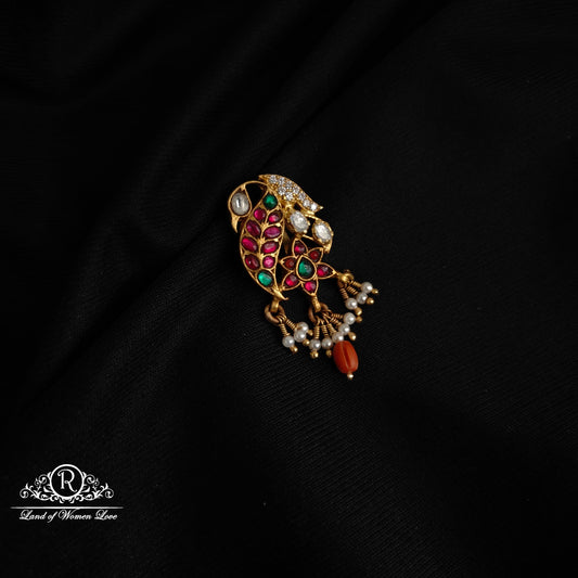pendant silver peacock kundan pendant kundan 92.5 silver ramala jewelry / ramala collections