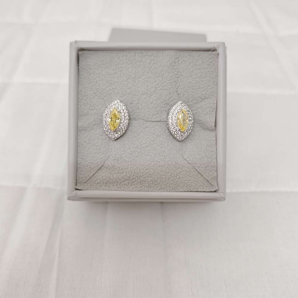 stud silver cz- stones earrings-rces53 cz 92.5 silver ramala jewelry / ramala collections