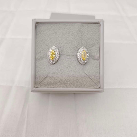 stud silver cz- stones earrings-rces53 cz 92.5 silver ramala jewelry / ramala collections