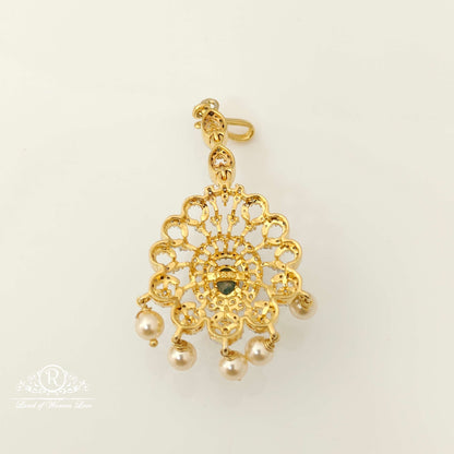 Silver Diamond Replica Design CZ-Stones Tikkas-RCCP41