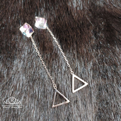 Silver Hanging Earrings-S590