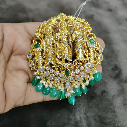 silver ramparivaram locket-0025 cz 92.5 silver ramala jewelry / ramala collections