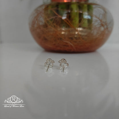 Silver strawberry  kids earrings -RCHS33-12