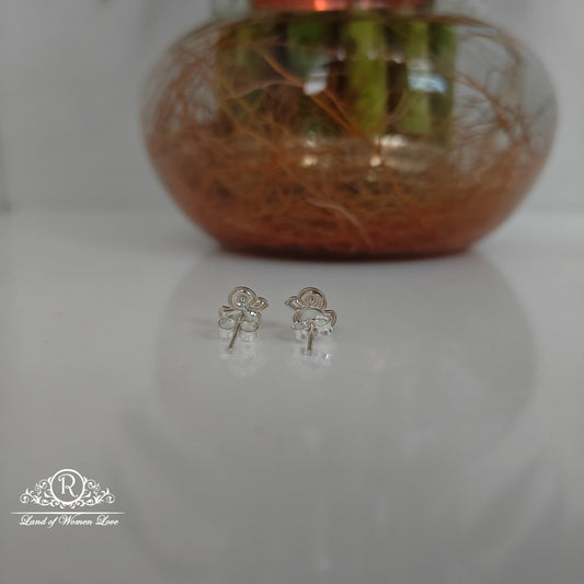 Silver strawberry  kids earrings -RCHS33-12