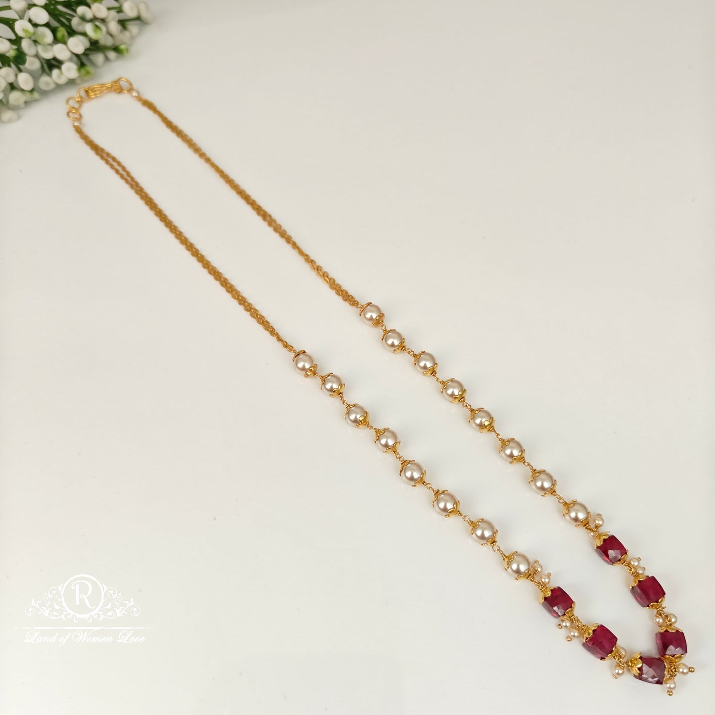 92.5 silver pearls mala-rch871 92.5 silver ramala jewelry / ramala collections