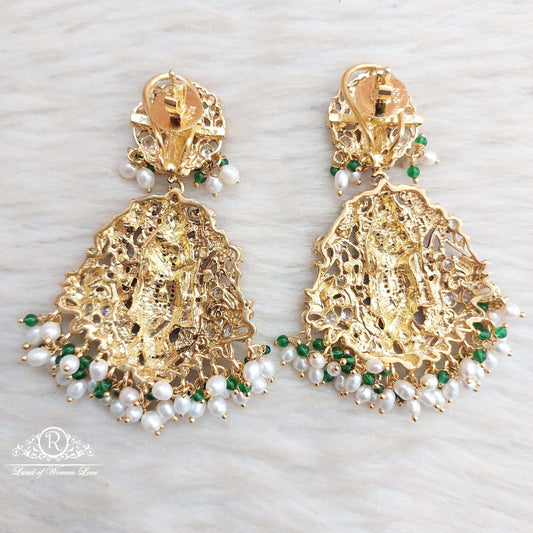 Silver Nakshi Dhasavathara Earrings -S902