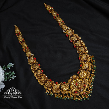 Silver flower with peacock design haram-RCCP250