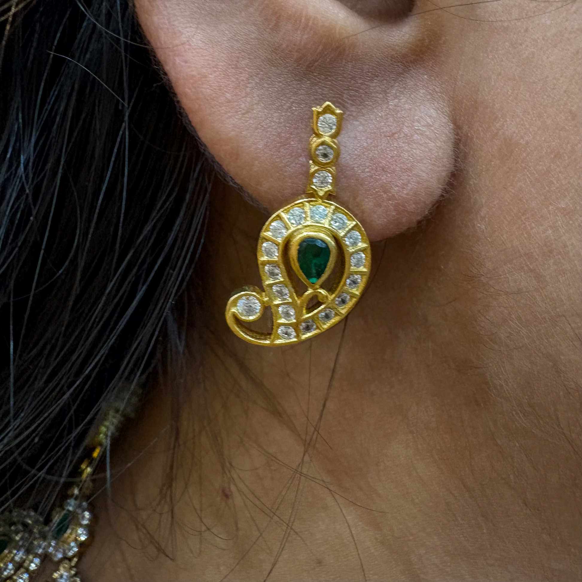 earrings 92.5 silver simple and cute earrings - rcbg058 92.5 silver ramala jewelry / ramala collections