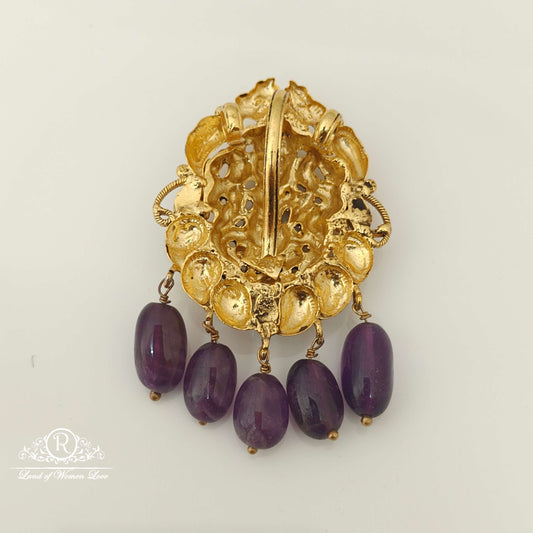 Silver Lakshmi Devi pendant-RCH548