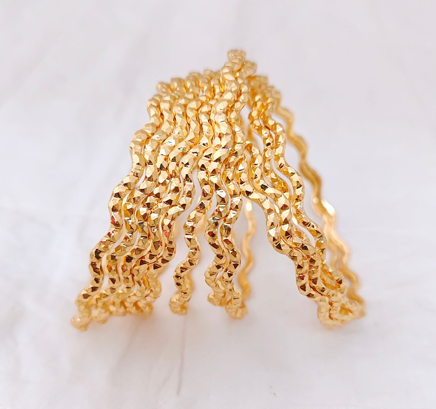 bangle silver base gold polish bangles-rck139 92.5 silver ramala jewelry / ramala collections