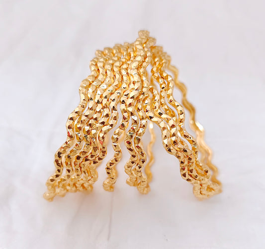 bangle silver base gold polish bangles-rck139 92.5 silver ramala jewelry / ramala collections