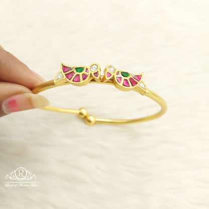 bracelet silver openble kada bracelet-jr20 kundan 92.5 silver ramala jewelry / ramala collections