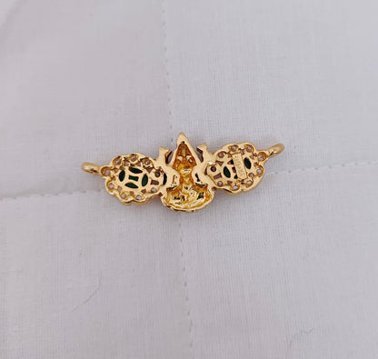Silver gold polish Lakshmi Devi pendants -RCM444
