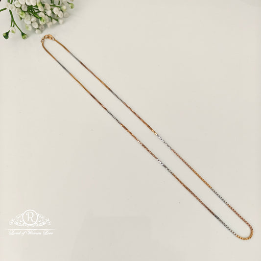 chain 92.5 silver imported italian 2 tone chain-rcra132 92.5 silver ramala jewelry / ramala collections