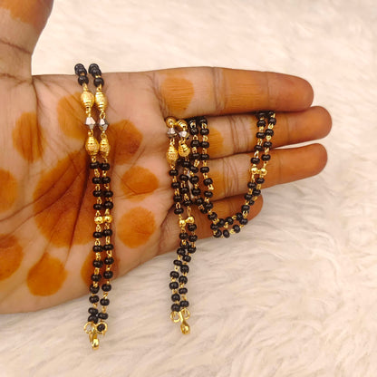 Silver Black Beads -RB10