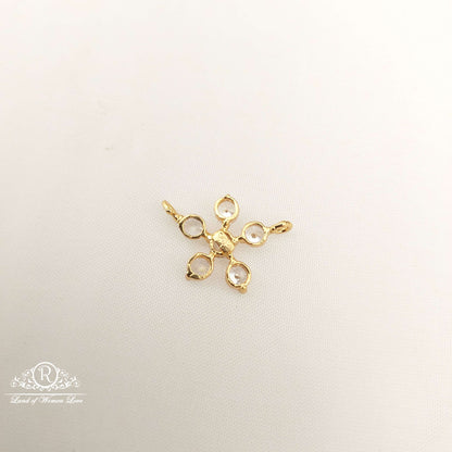 Silver Small Six Stones Locket-JR64