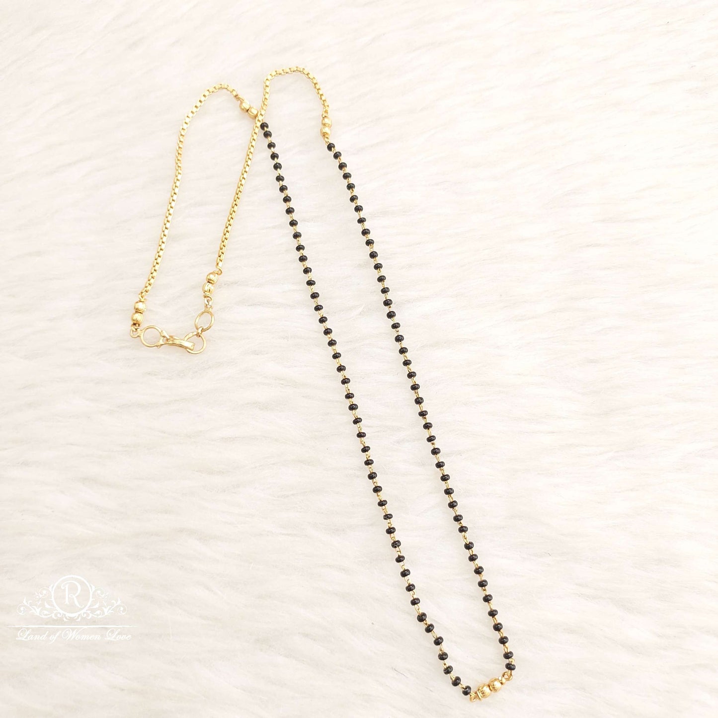 Silver Black Beads-H061