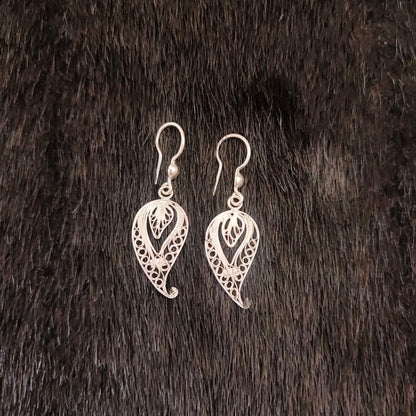 earrings silver hanging earrings-rca051 92.5 silver ramala jewelry / ramala collections