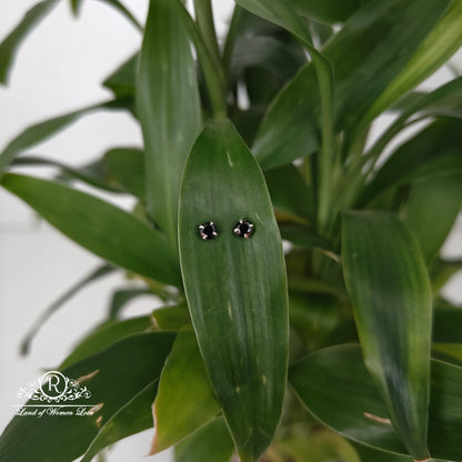 earrings 92.5 silver simple and cute earrings - rchs51-2 92.5 silver ramala jewelry / ramala collections