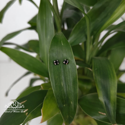 earrings 92.5 silver simple and cute earrings - rchs51-2 92.5 silver ramala jewelry / ramala collections