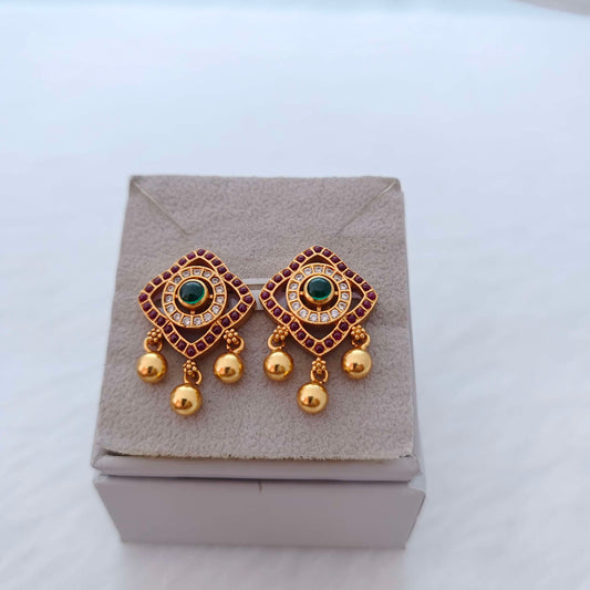 earrings silver earrings -rcc189 ruby 92.5 silver ramala jewelry / ramala collections