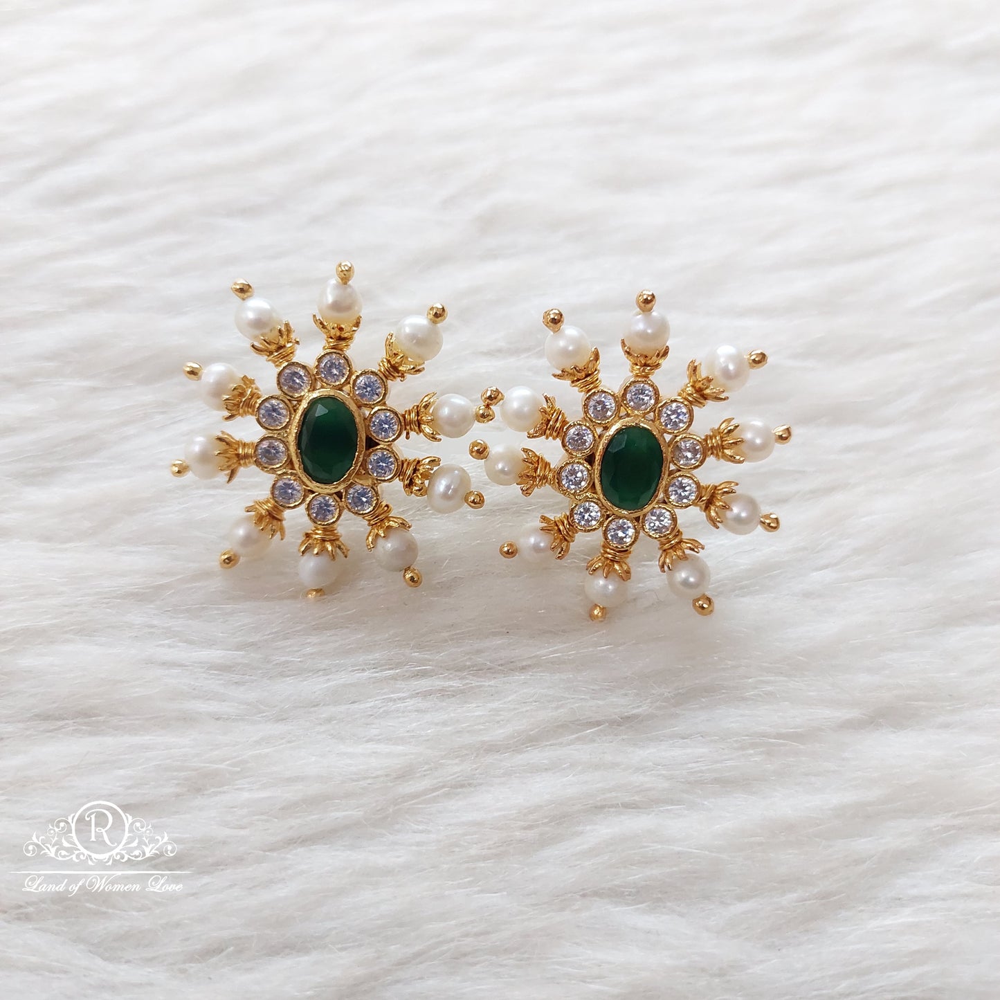 stud silver earrings-s127 92.5 silver ramala jewelry / ramala collections