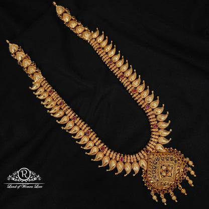 haram 92.5 silver beautiful mango design haram -rcm181 92.5 silver ramala jewelry / ramala collections