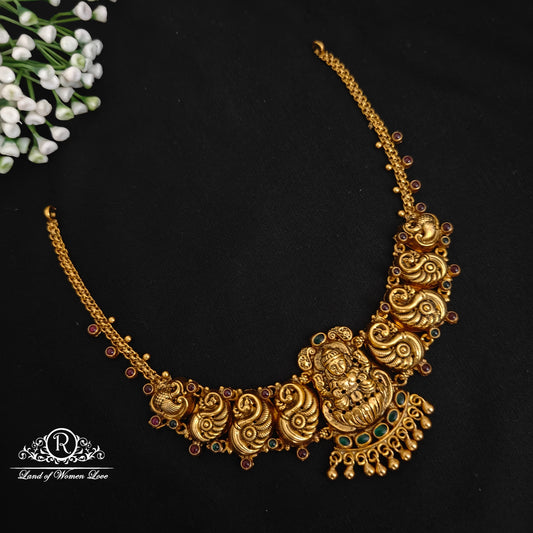 necklace silver lakshmi devi necklace 92.5 silver ramala jewelry / ramala collections