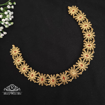 Silver stone pendant necklace -RCDS0449