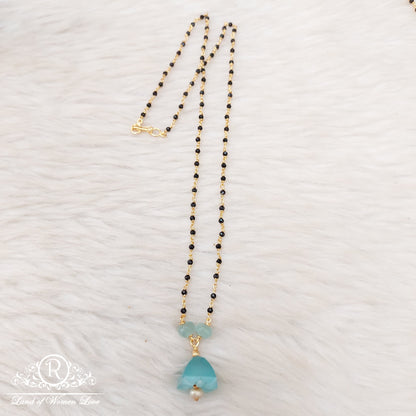 Silver black beads-RI11