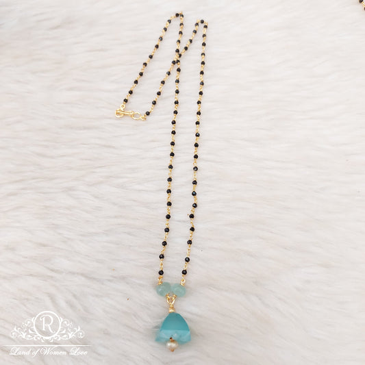 Silver black beads-RI11