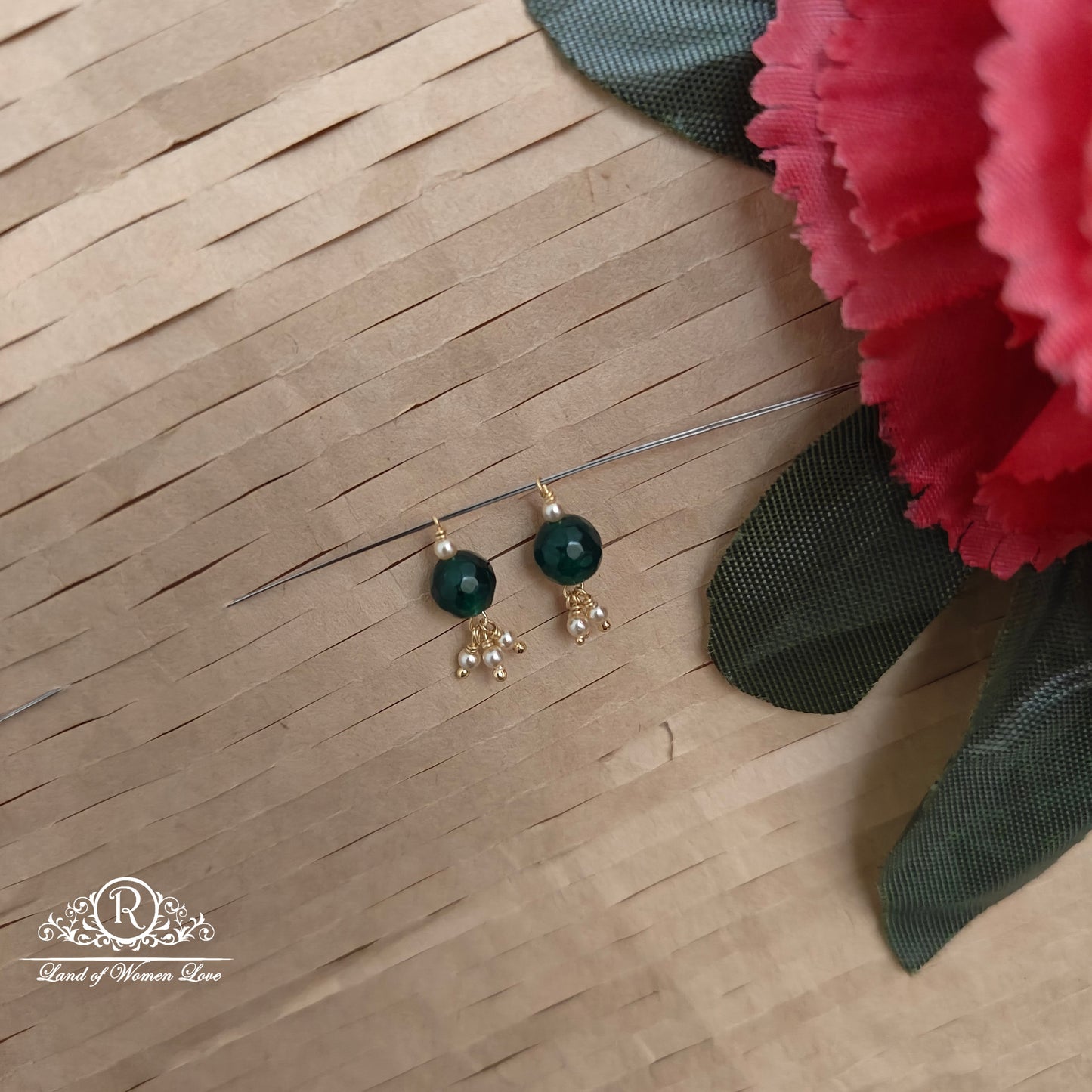 earrings 92.5 silver simple and cute hangings - rcjr998 92.5 silver ramala jewelry / ramala collections