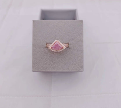 ring silver rose gold polish finger ring design -rcg078 92.5 silver ramala jewelry / ramala collections