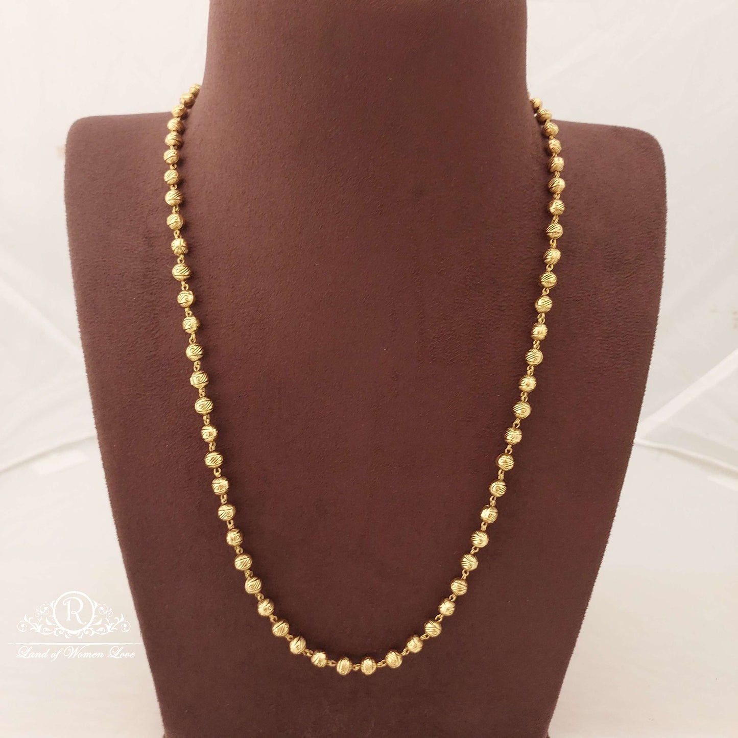 Silver Gold Balls Chain-V012-1