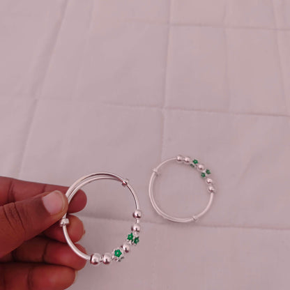 Silver anklets children pattern designs -RCG066