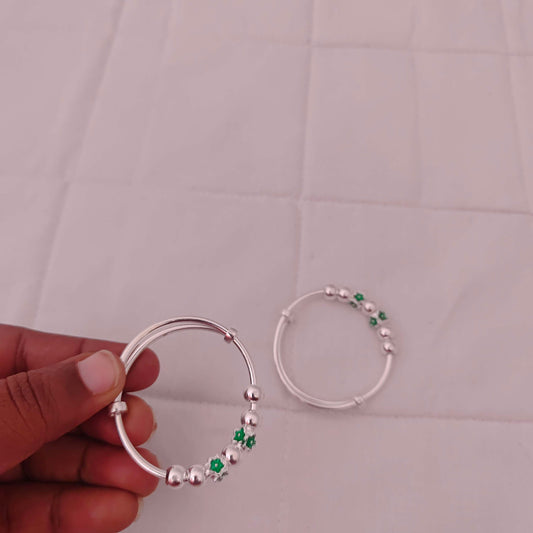 Silver anklets children pattern designs -RCG066