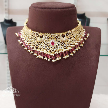 Silver CZ-Stones Chocker-S855