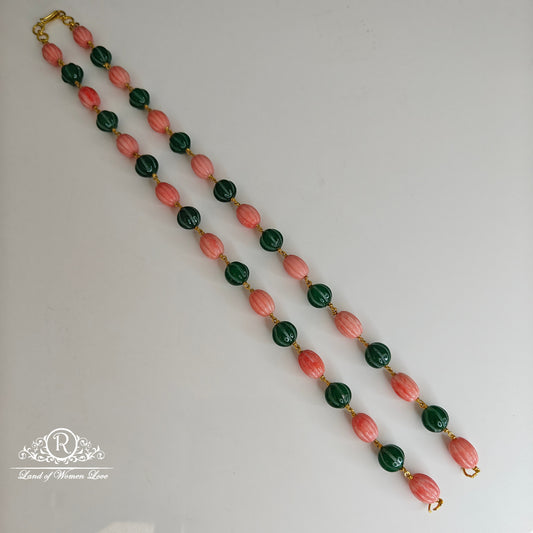 92.5 silver pumpkin beads mala-rcjr768 92.5 silver ramala jewelry / ramala collections