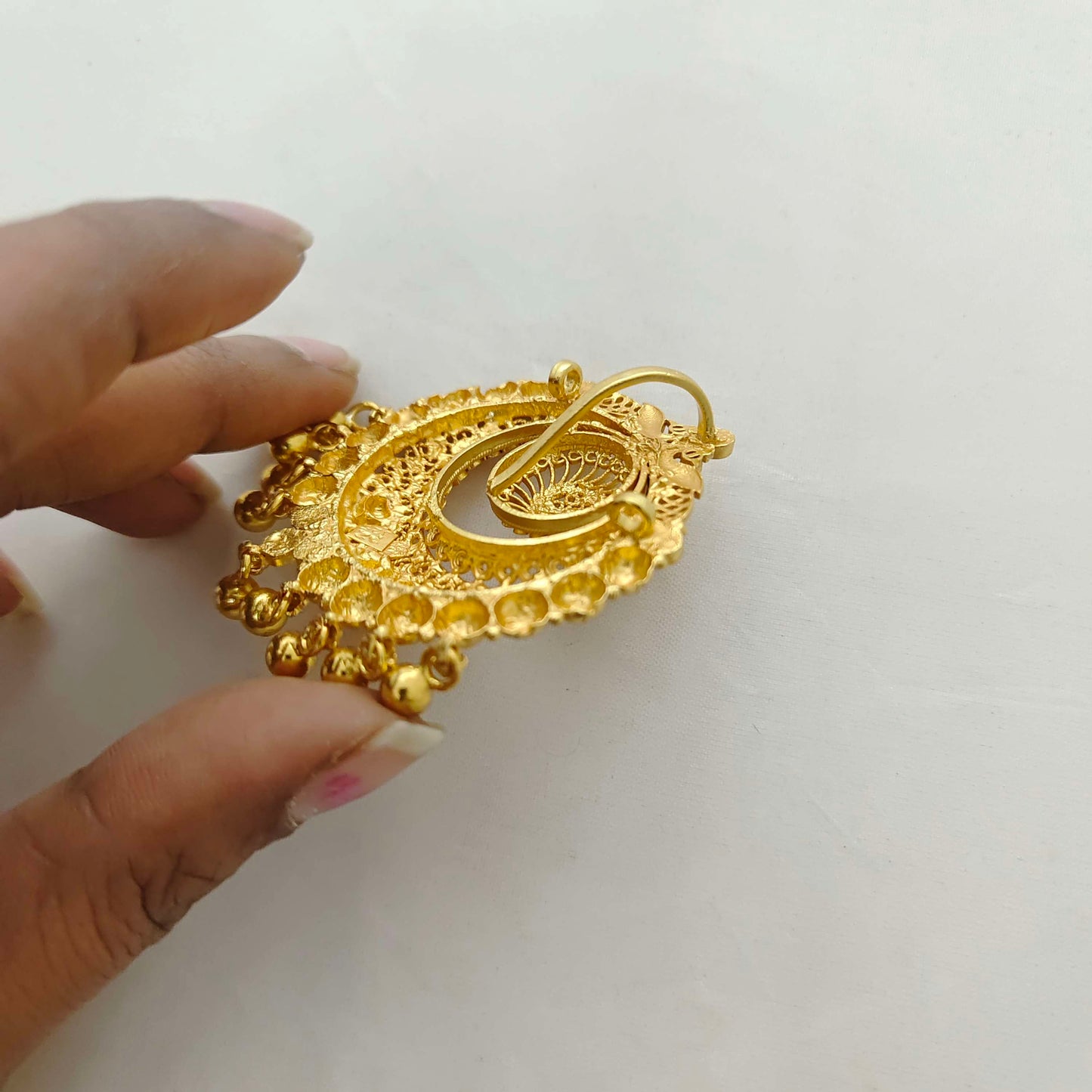 Silver base gold polish pendant -RCC047