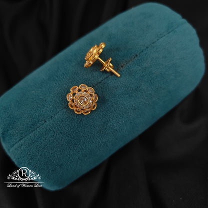 92.5 Silver stud earrings -RCJR927