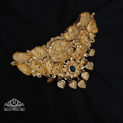 92.5 silver simple and Cute Lakshmi Devi Design chocker pendent -RCM184