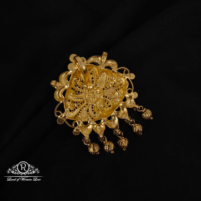 92.5 Silver Nakshi mala locket -RCCP418