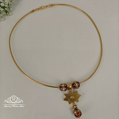 92.5 Silver Lotus design Locket kante-RCPK011