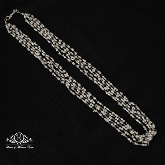 92.5 silver pearls mala-rch836 92.5 silver ramala jewelry / ramala collections
