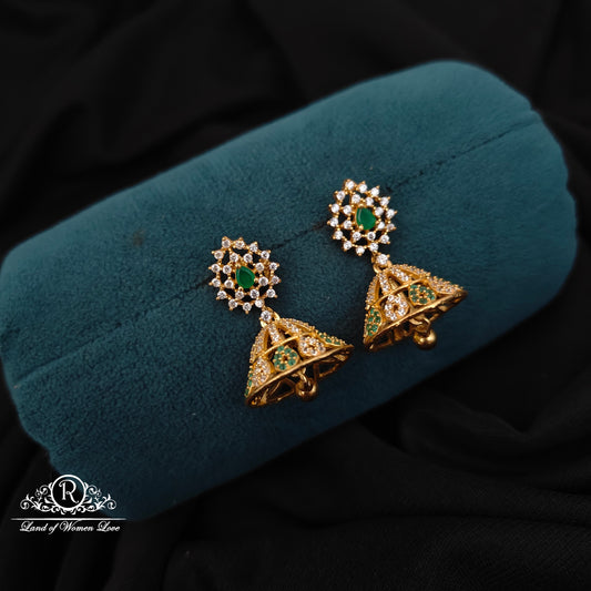 earrings 92.5 silver simple and cute earrings - rcbg051 92.5 silver ramala jewelry / ramala collections