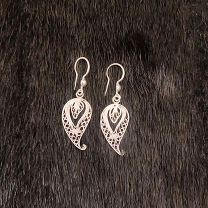 Silver Hanging Earrings-RCA051